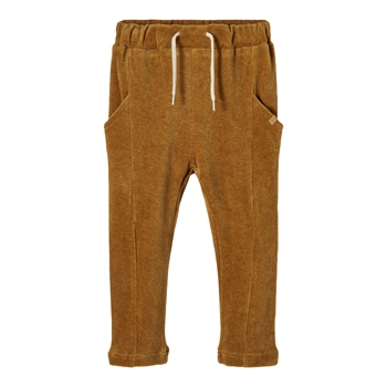 Lil' Atelier - Rebel velour sweatpants - Golden brown
